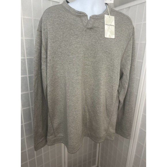 NWT Tommy Bahama Light Sweater Men Reversible Sz: XXL Grey/ Flip Side Navy - Picture 3 of 13
